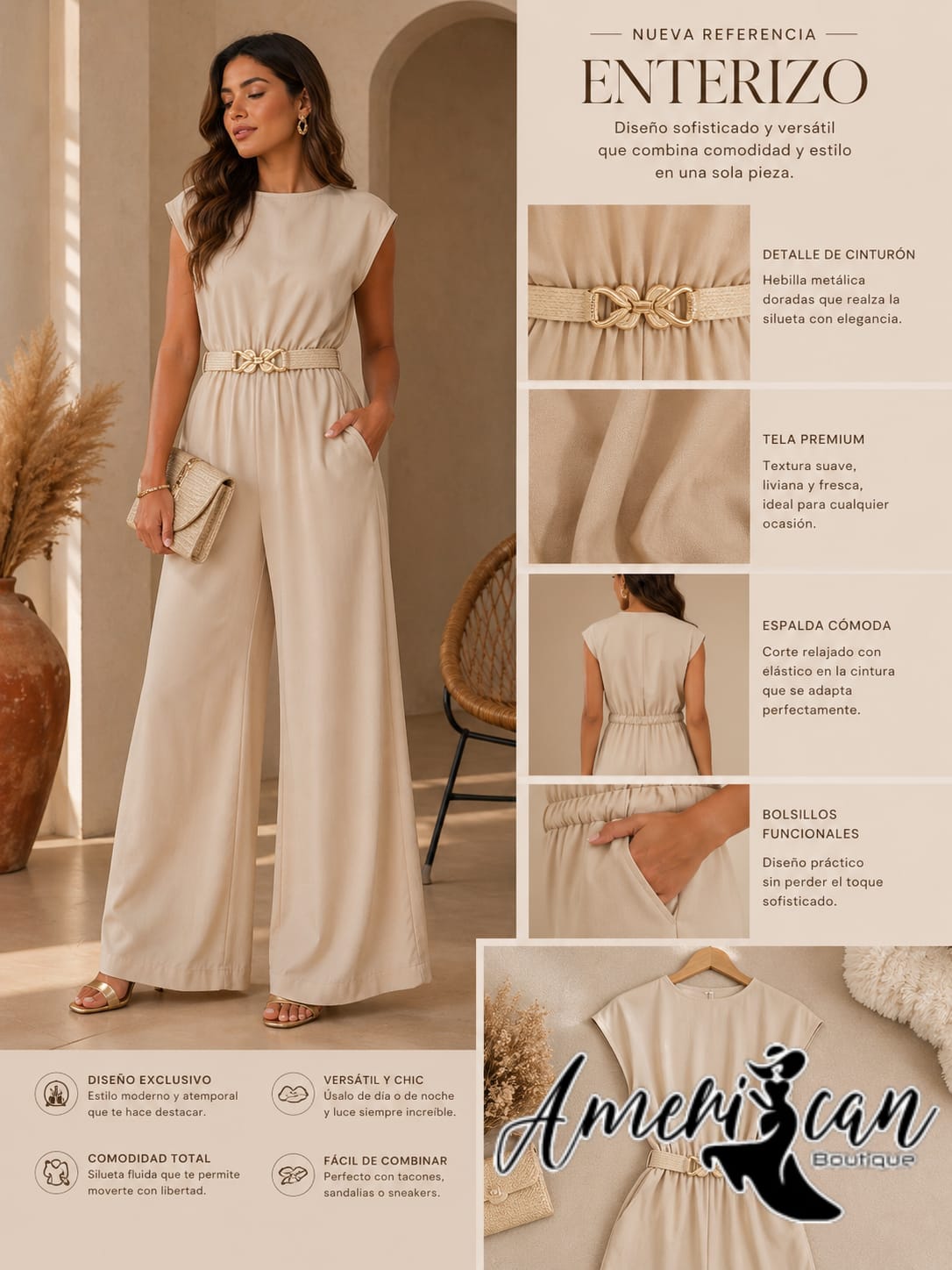 ENTERIZO BEIGE